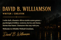 david b williamson writer creator